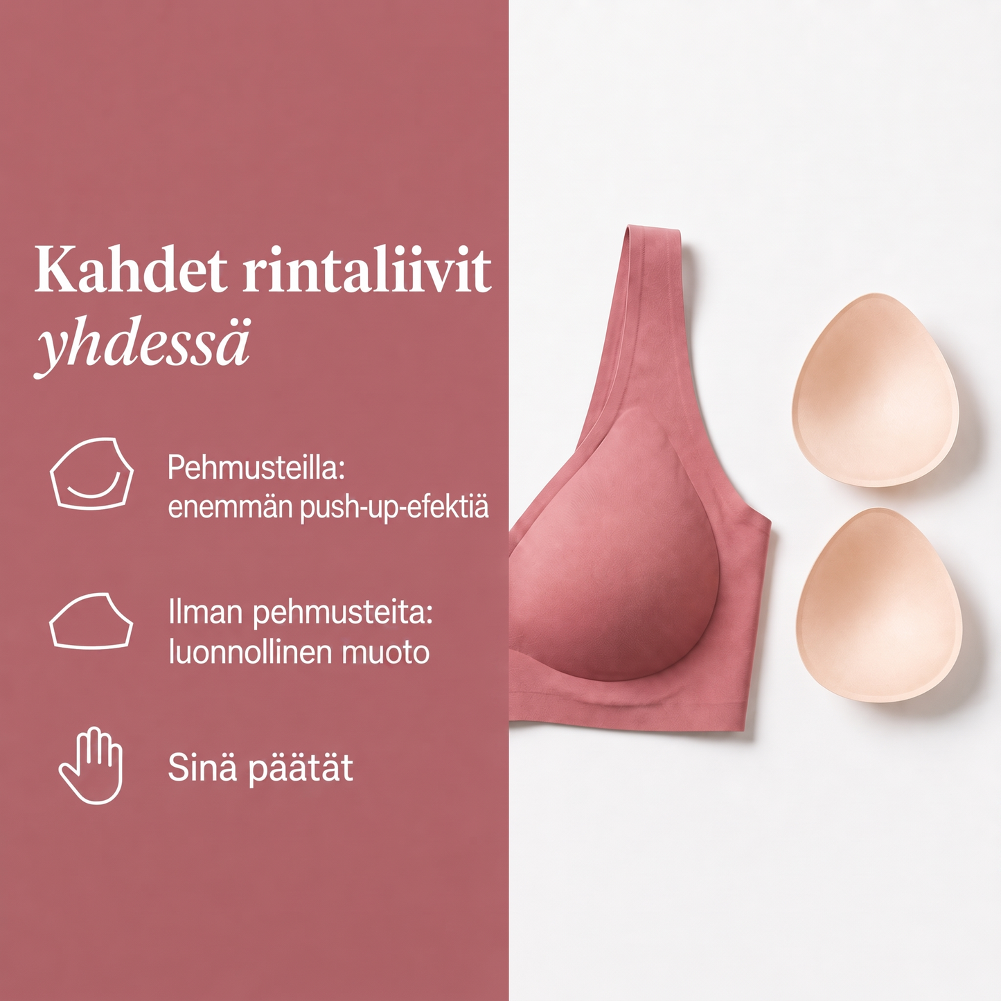 LUMIVE™ saumattomat premium-rintaliivit