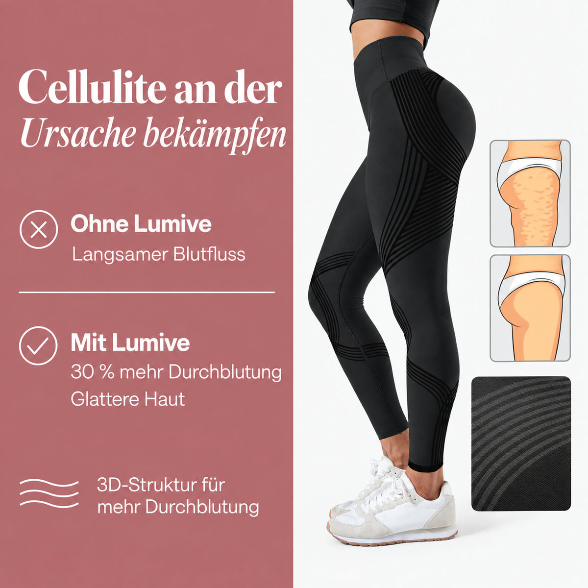 LUMIVE™ 3D-Muotoilevat Kompressioleggingsit